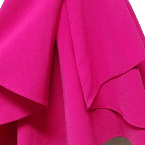 Adelyn Rae Ruffle Front Fit & Flare Pink Dress XS - Picture 4 of 8